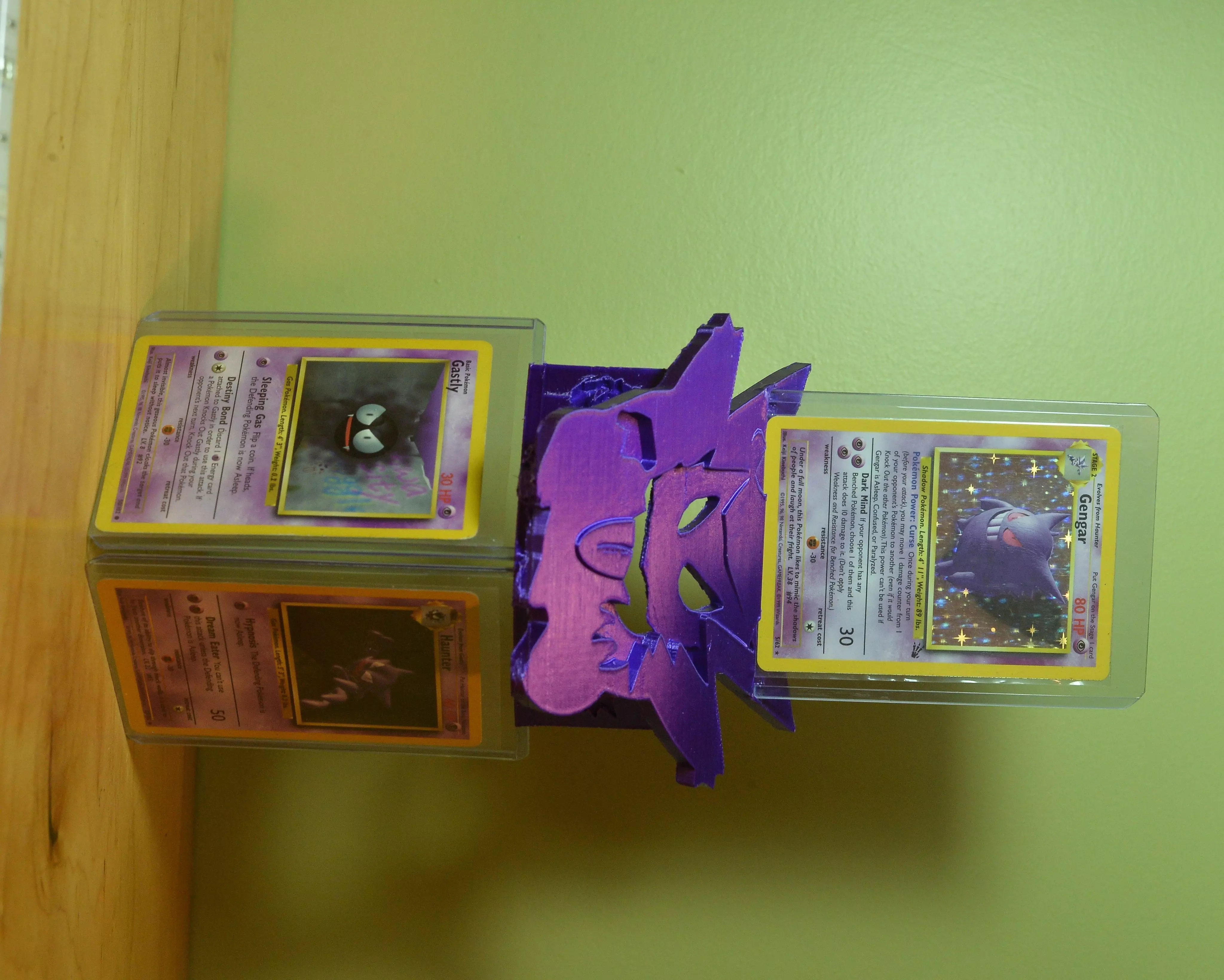 Gengar Evolution line Card stand 3D print model_0