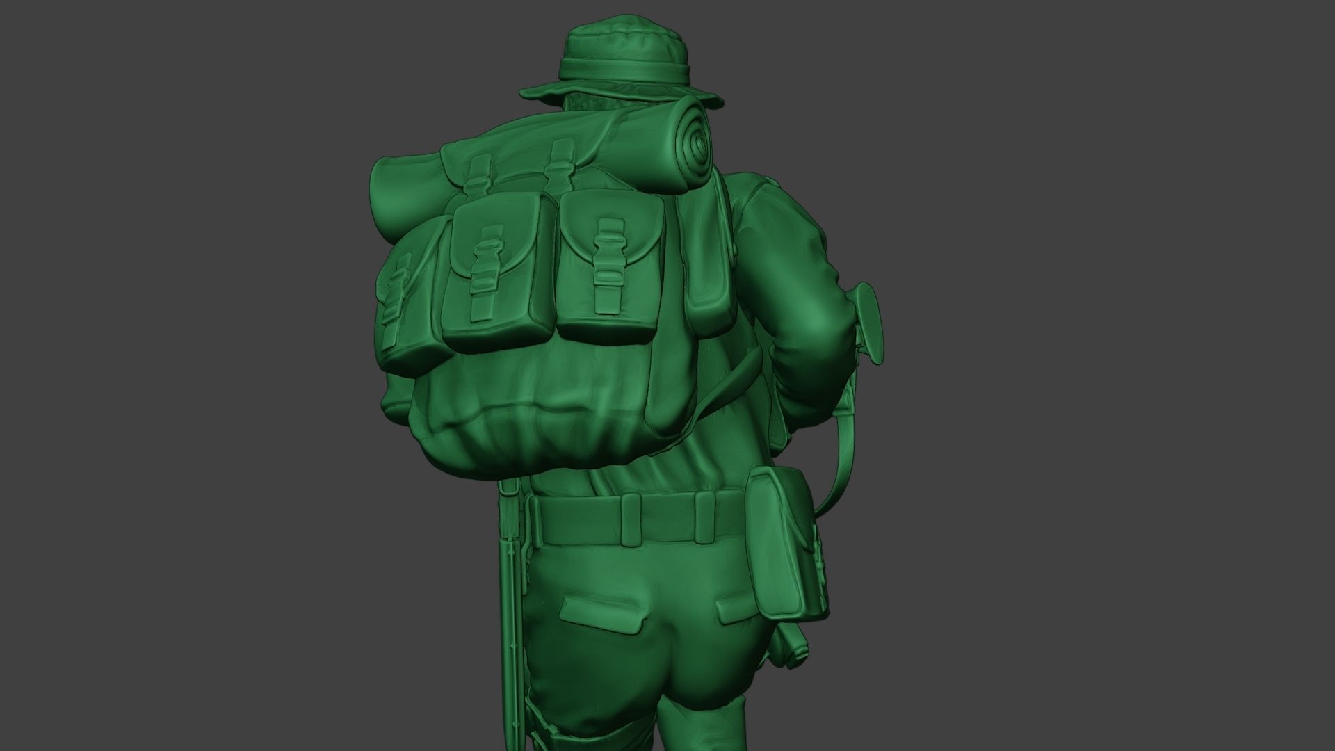 Modern Jungle Soldier Run2 MJS1 3D print model_21