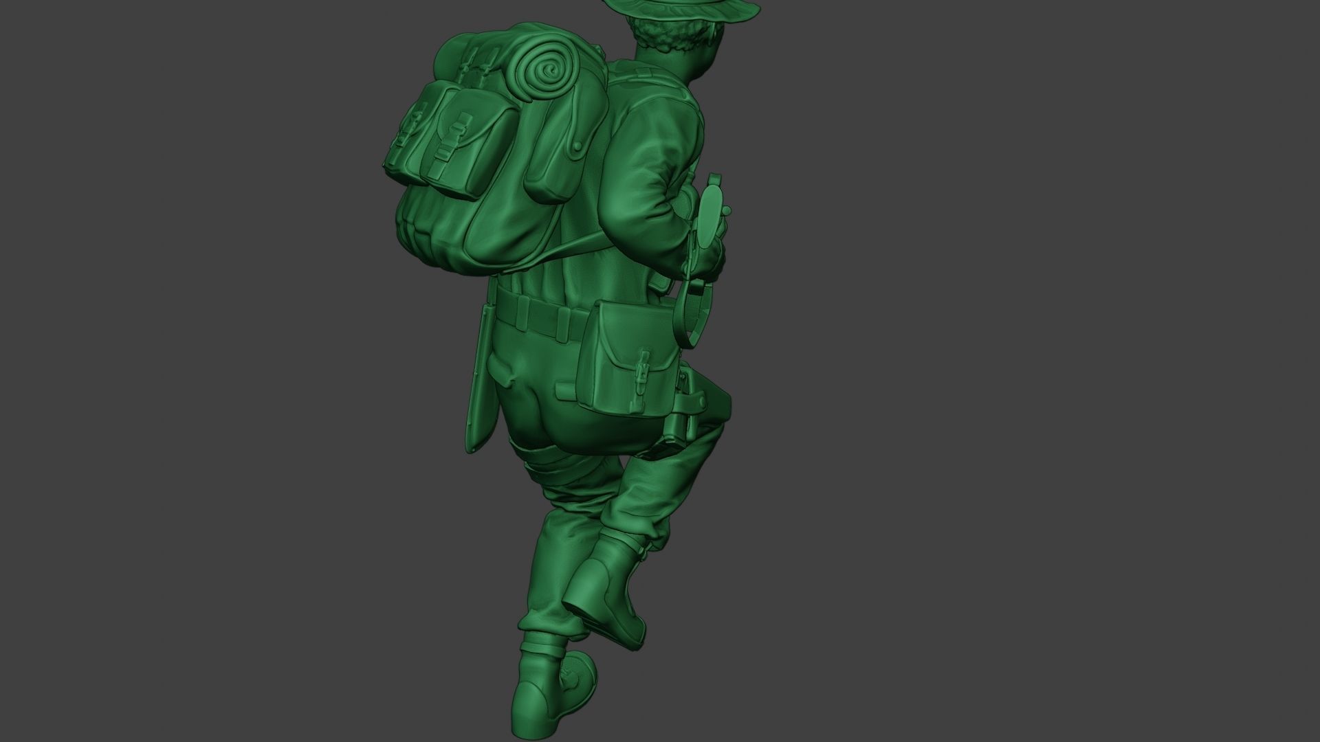 Modern Jungle Soldier Run2 MJS1 3D print model_24