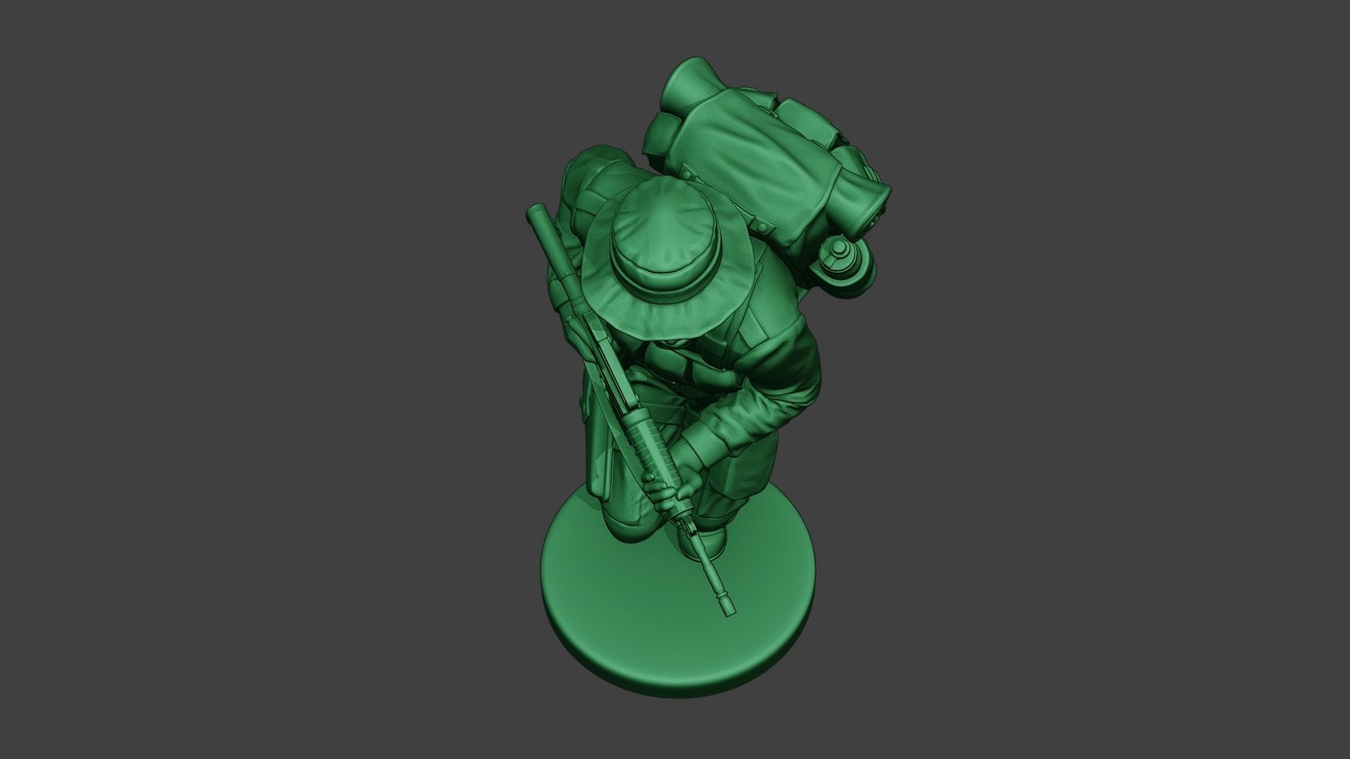 Modern Jungle Soldier Run2 MJS1 3D print model_14
