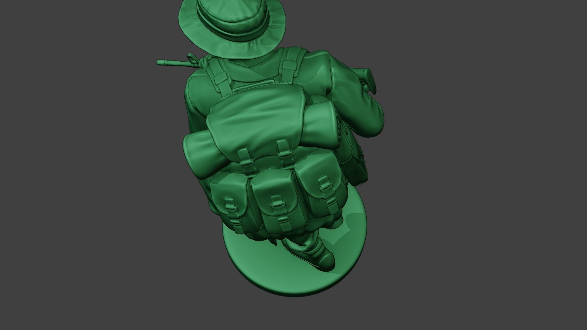 Modern Jungle Soldier Run2 MJS1 3D print model_16