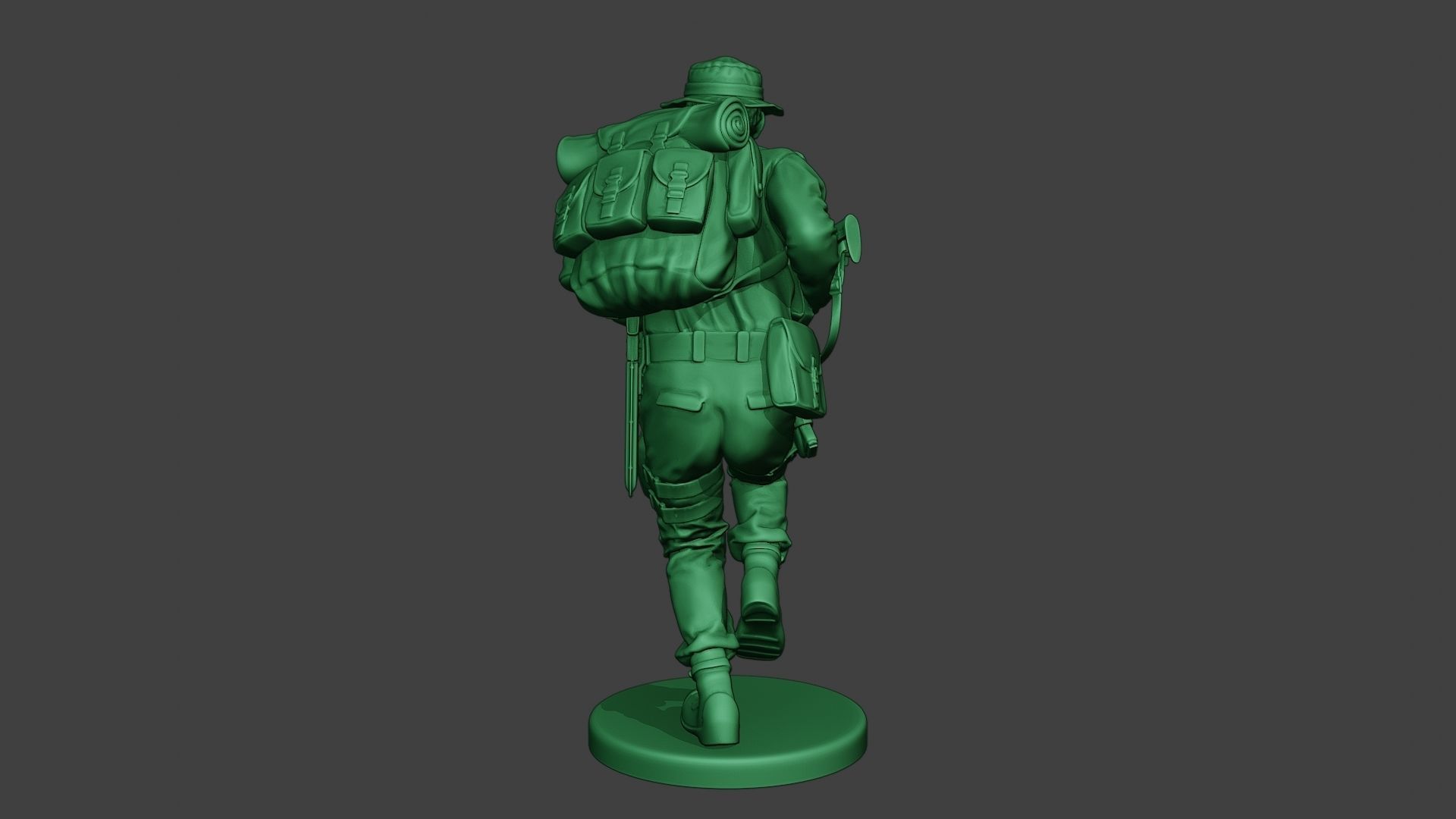Modern Jungle Soldier Run2 MJS1 3D print model_6