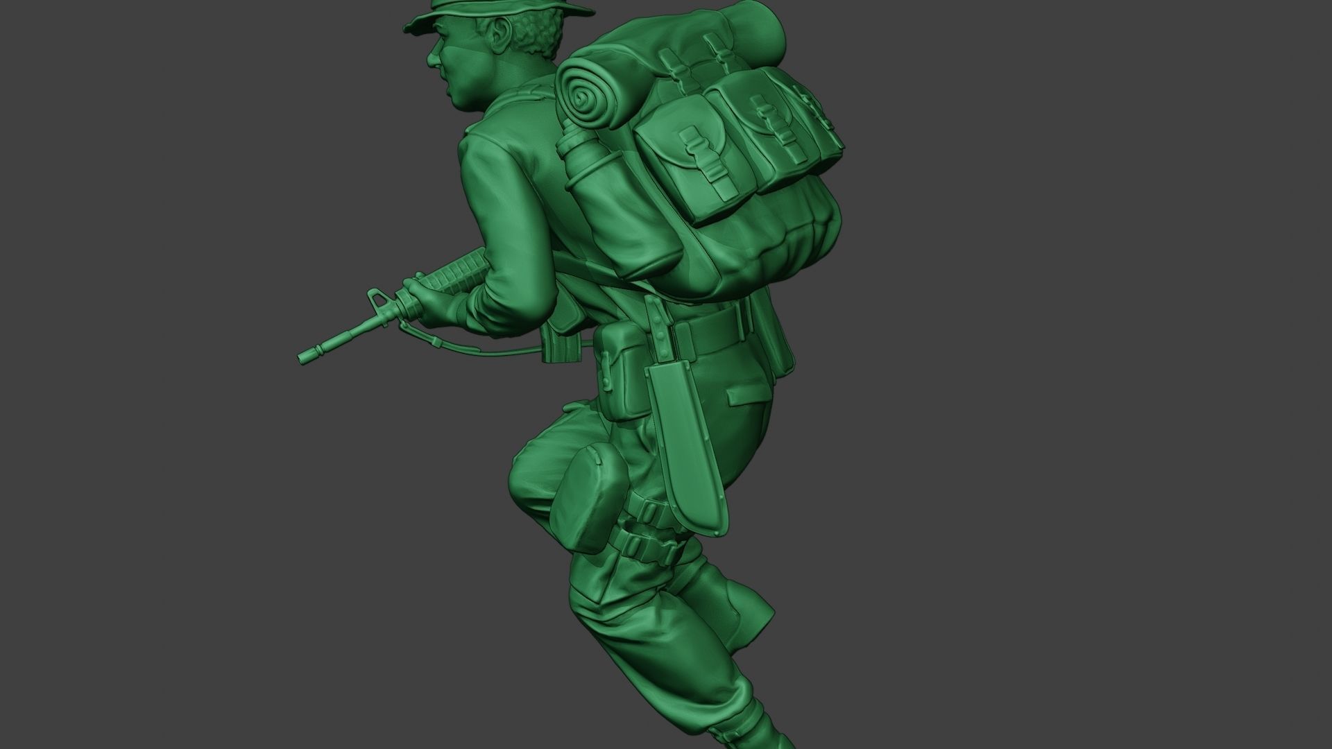 Modern Jungle Soldier Run2 MJS1 3D print model_26
