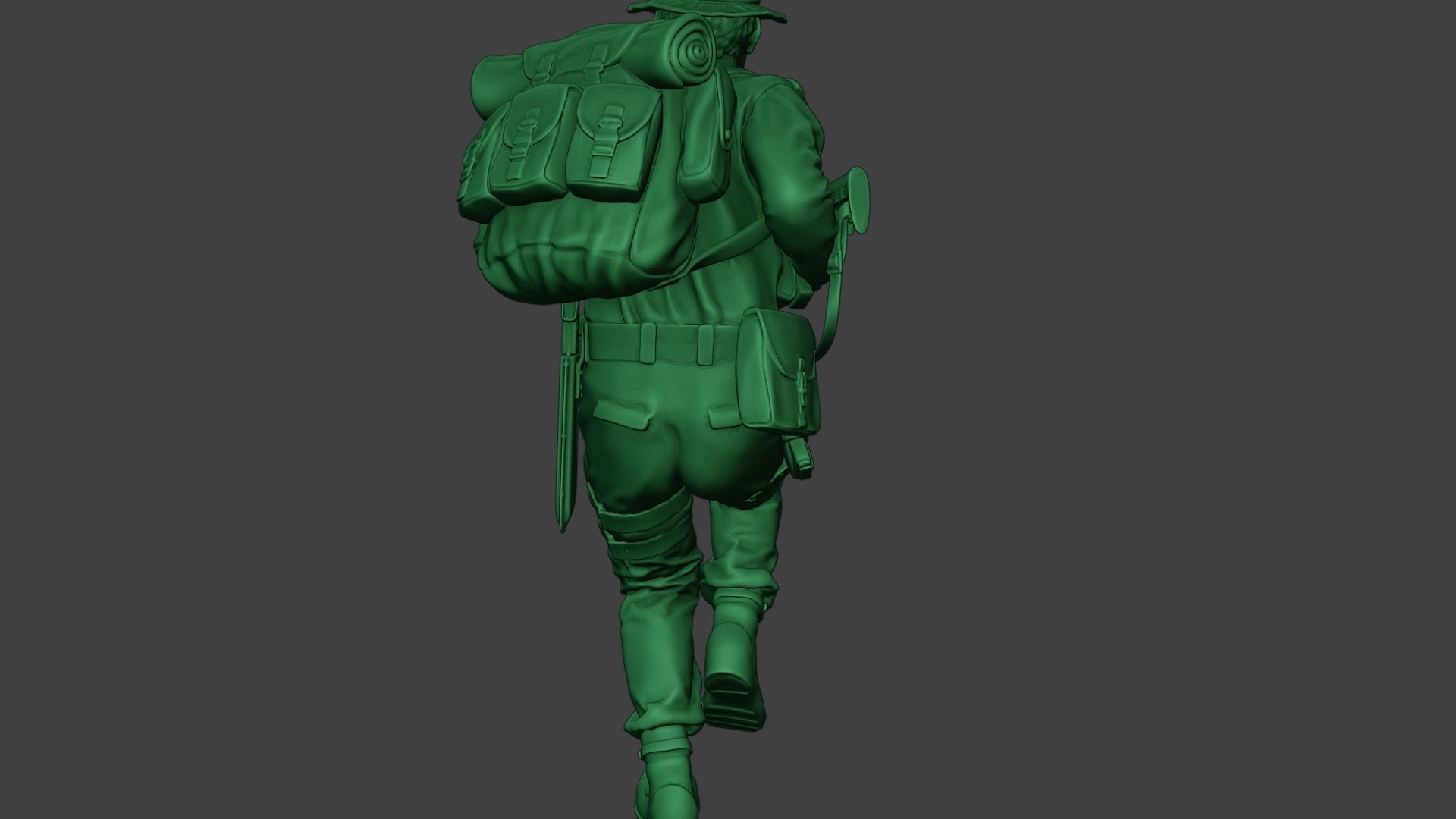 Modern Jungle Soldier Run2 MJS1 3D print model_25