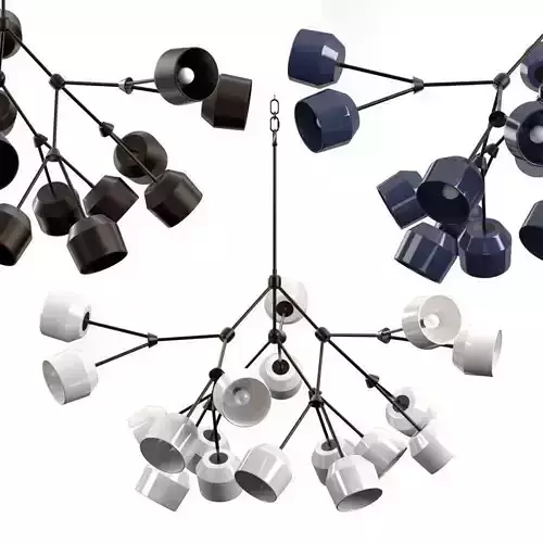 The Forchette 18 Chandelier 3D model