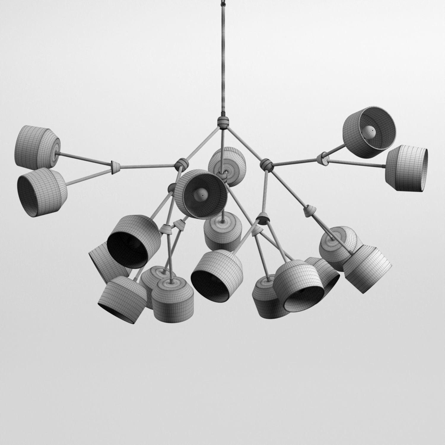 The Forchette 18 Chandelier 3D model_9