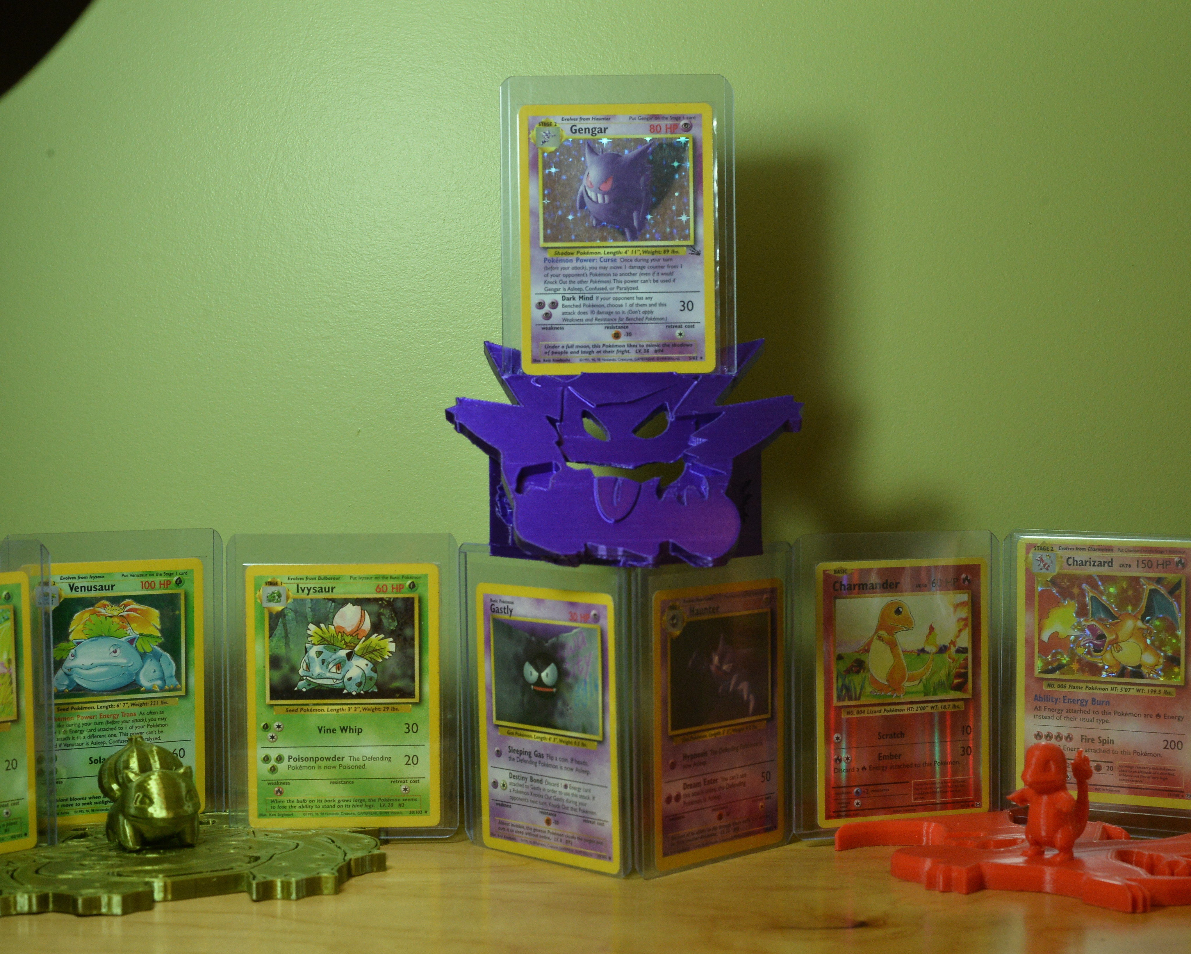 Charizard 3 card holder with charmander 3D print model_5