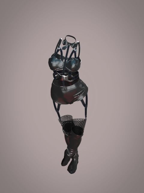 Sexy Latex Set 3D model_2
