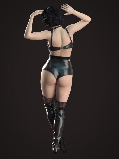 Sexy Latex Set 3D model_7