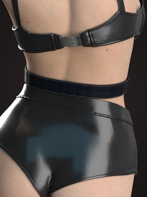 Sexy Latex Set 3D model_8