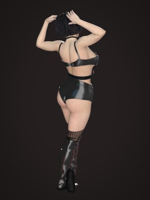 Sexy Latex Set 3D model_9