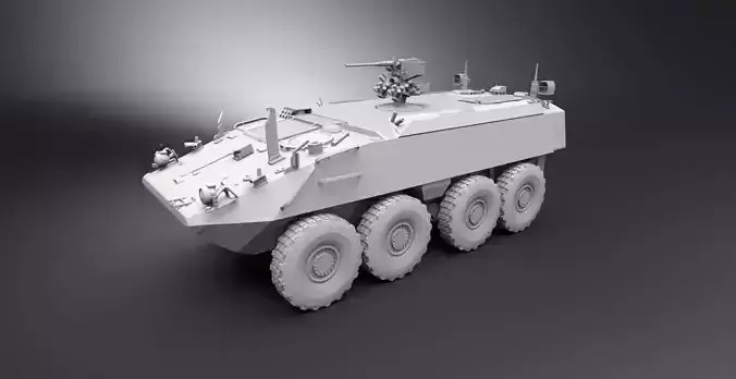 Mowag Piranha Remote Turret Scale 3D print model