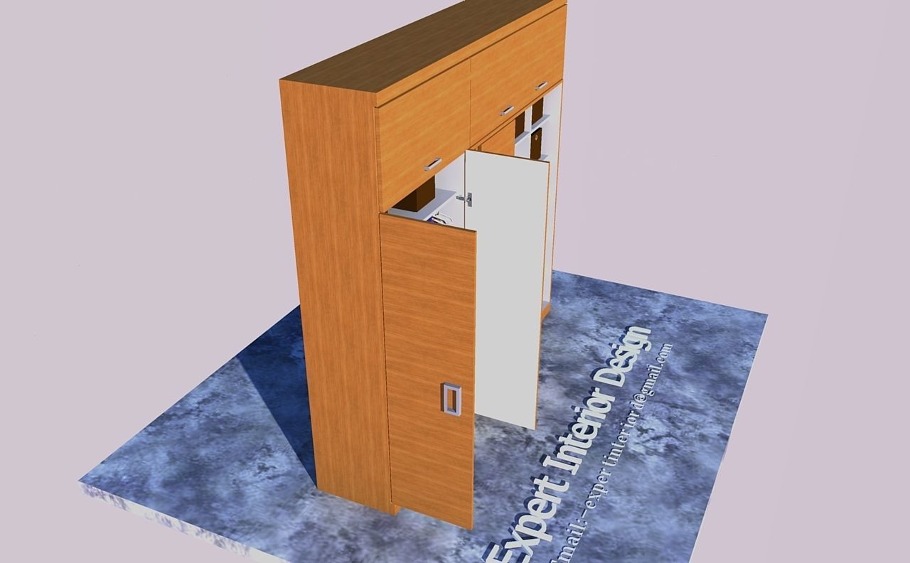 Modular Wardrobe Design for Home 3D print model_5