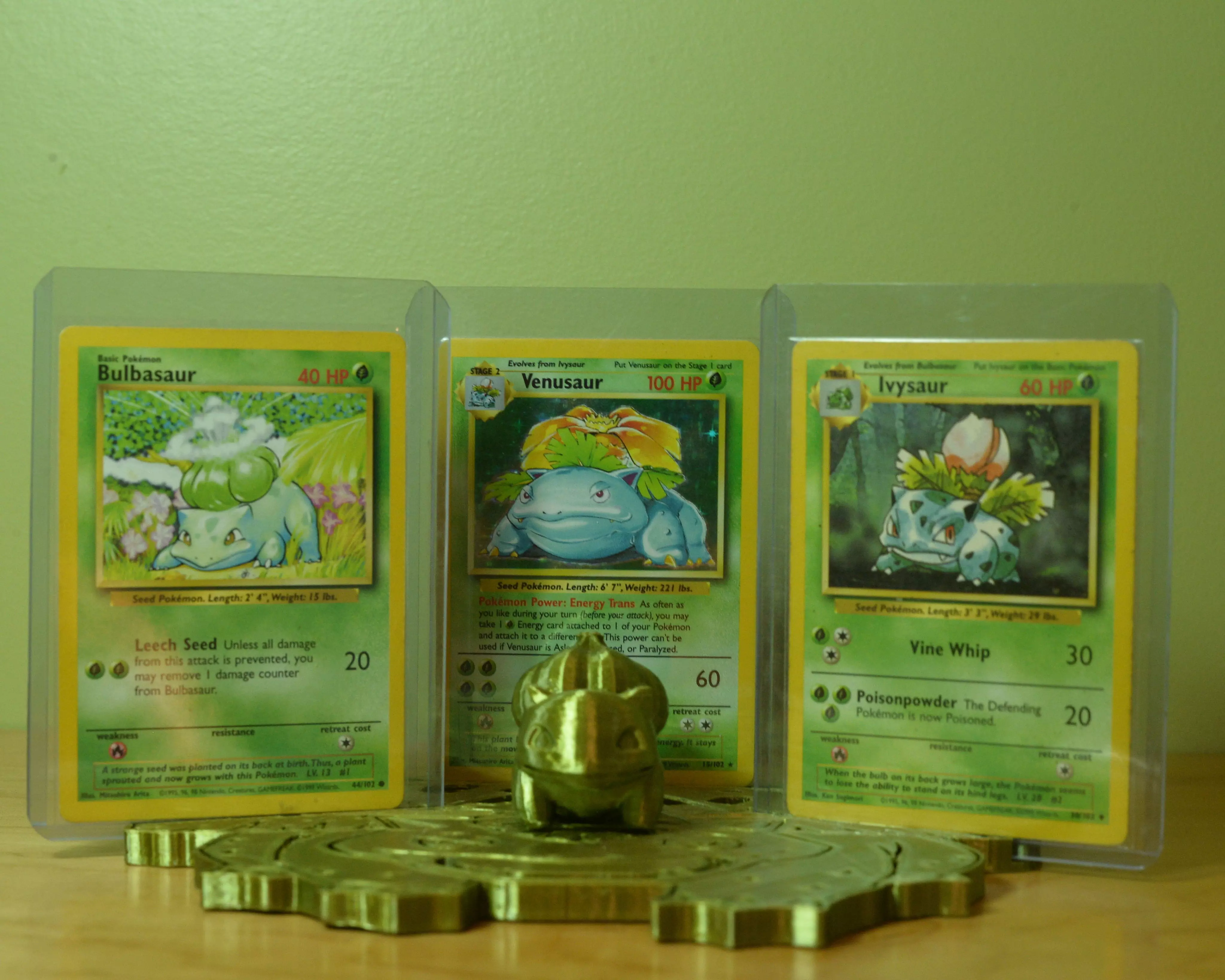 Venusaur 3 card display stand 3D model 3D printable | CGTrader