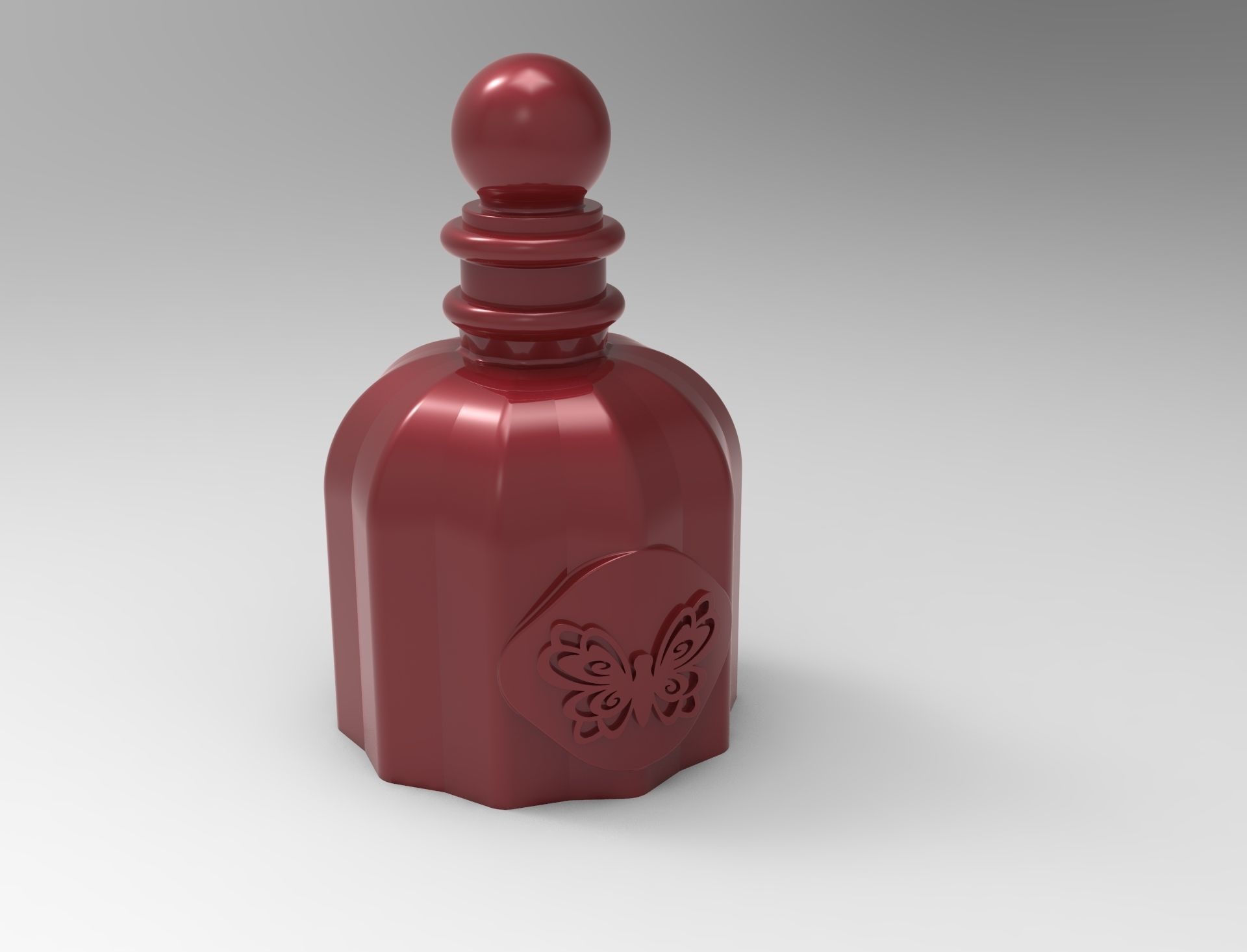  Perfume bottle candle silicone mold 3D print model_1