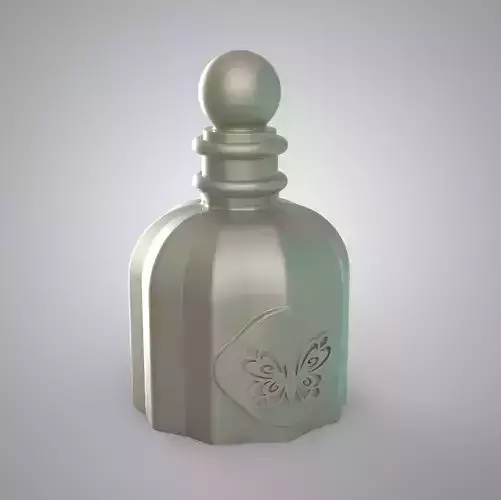  Perfume bottle candle silicone mold 3D print model