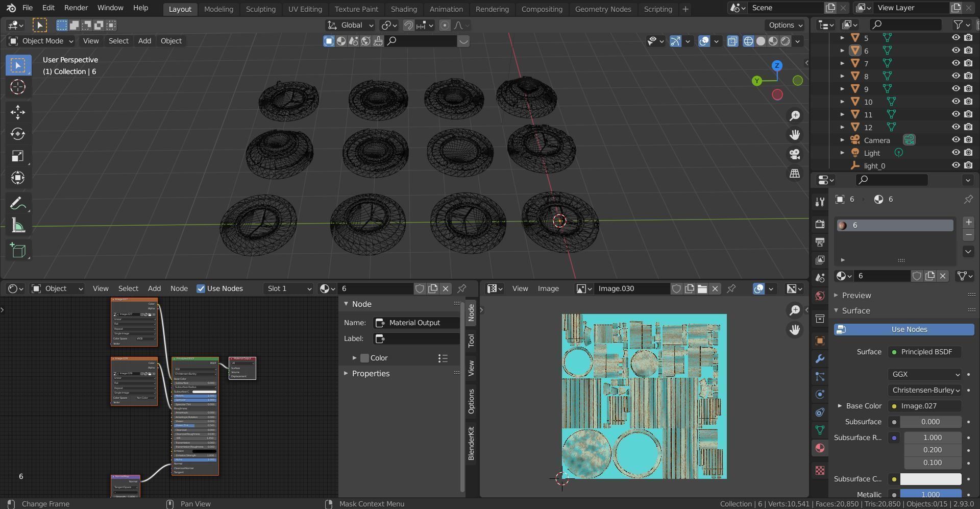 Mech HUD COMPONENTS KITBASH display stand base Low-poly 3D model_35