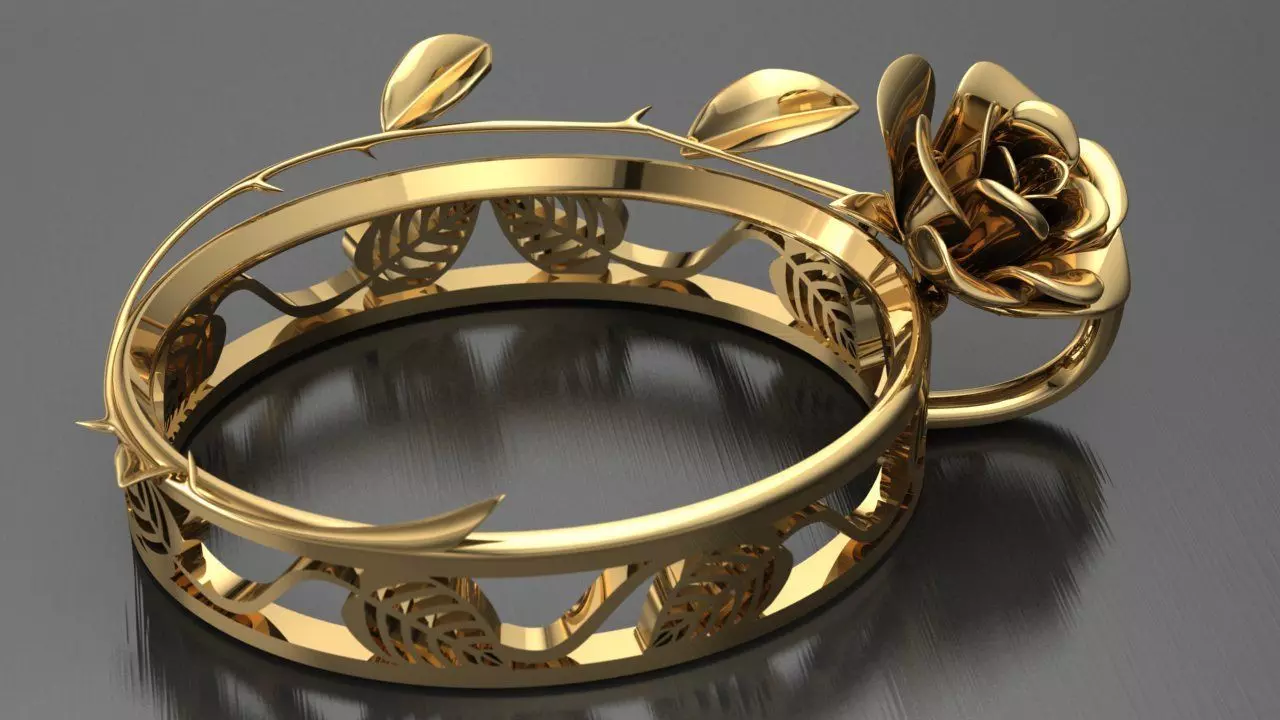 rose pendant 3D print model