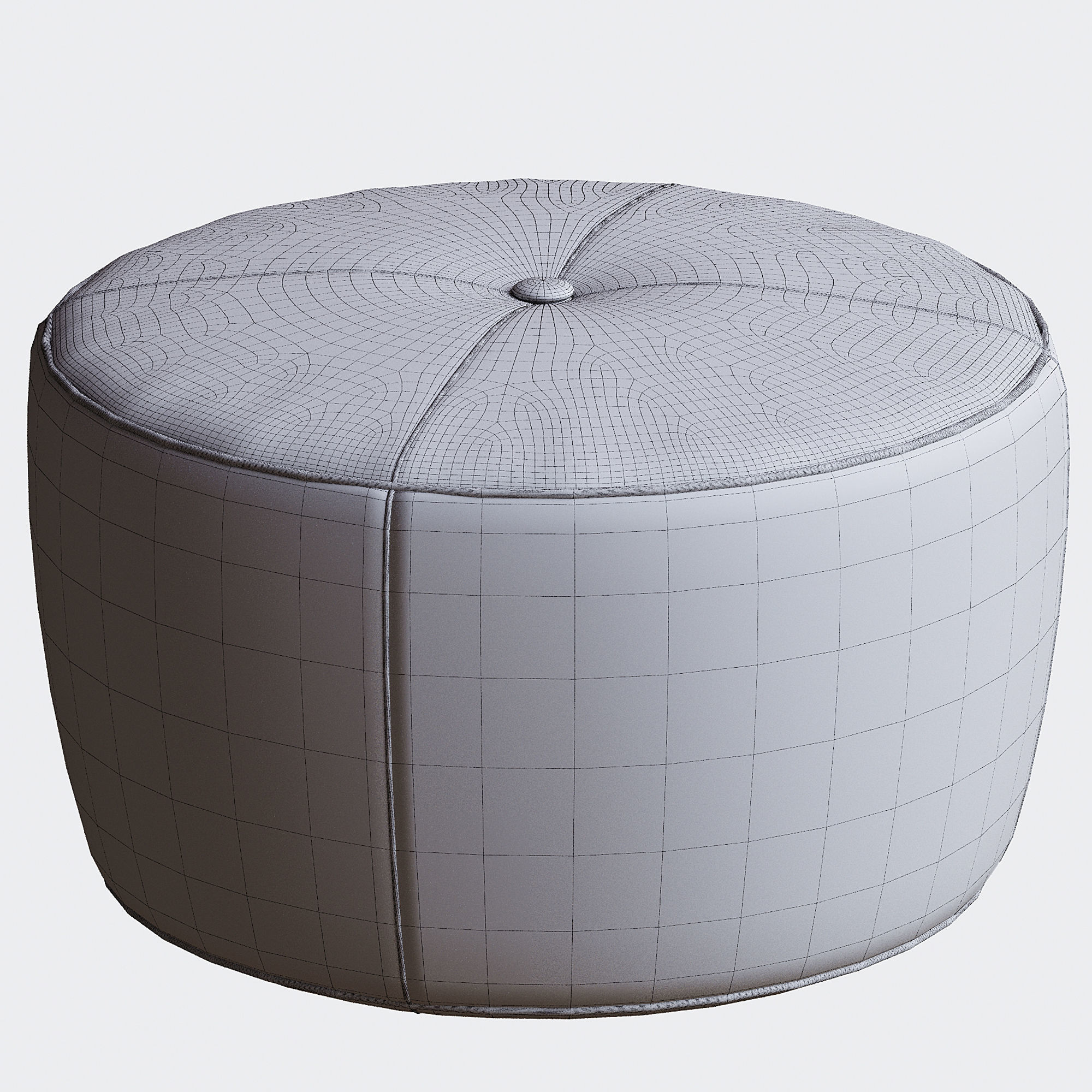 Pouf  corona render and visualisation 2014max  3D model_2