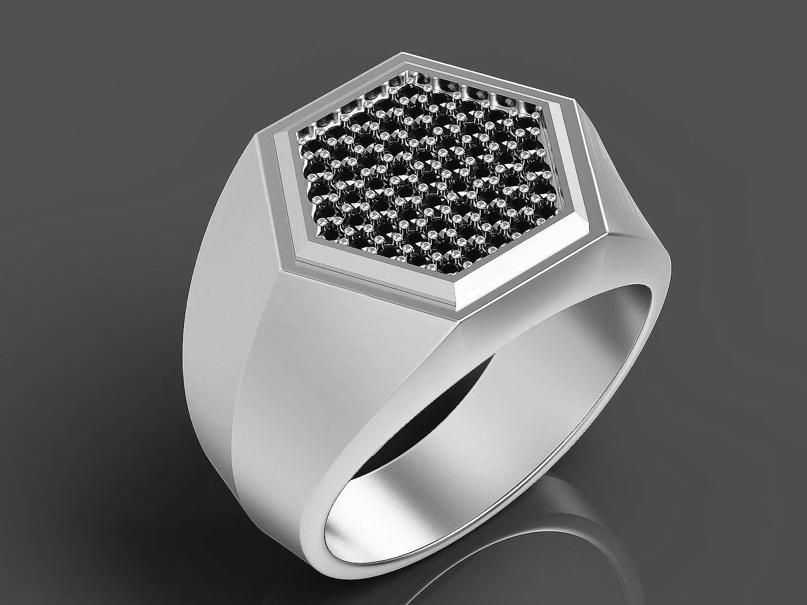 Man ring Silver Gold Print 3D print model_0
