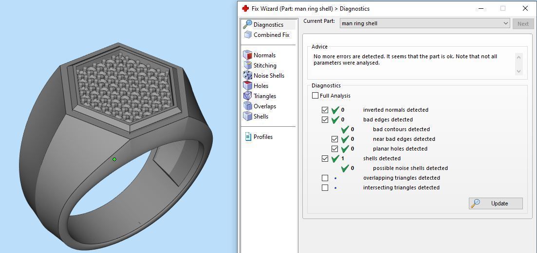 Man ring Silver Gold Print 3D print model_12