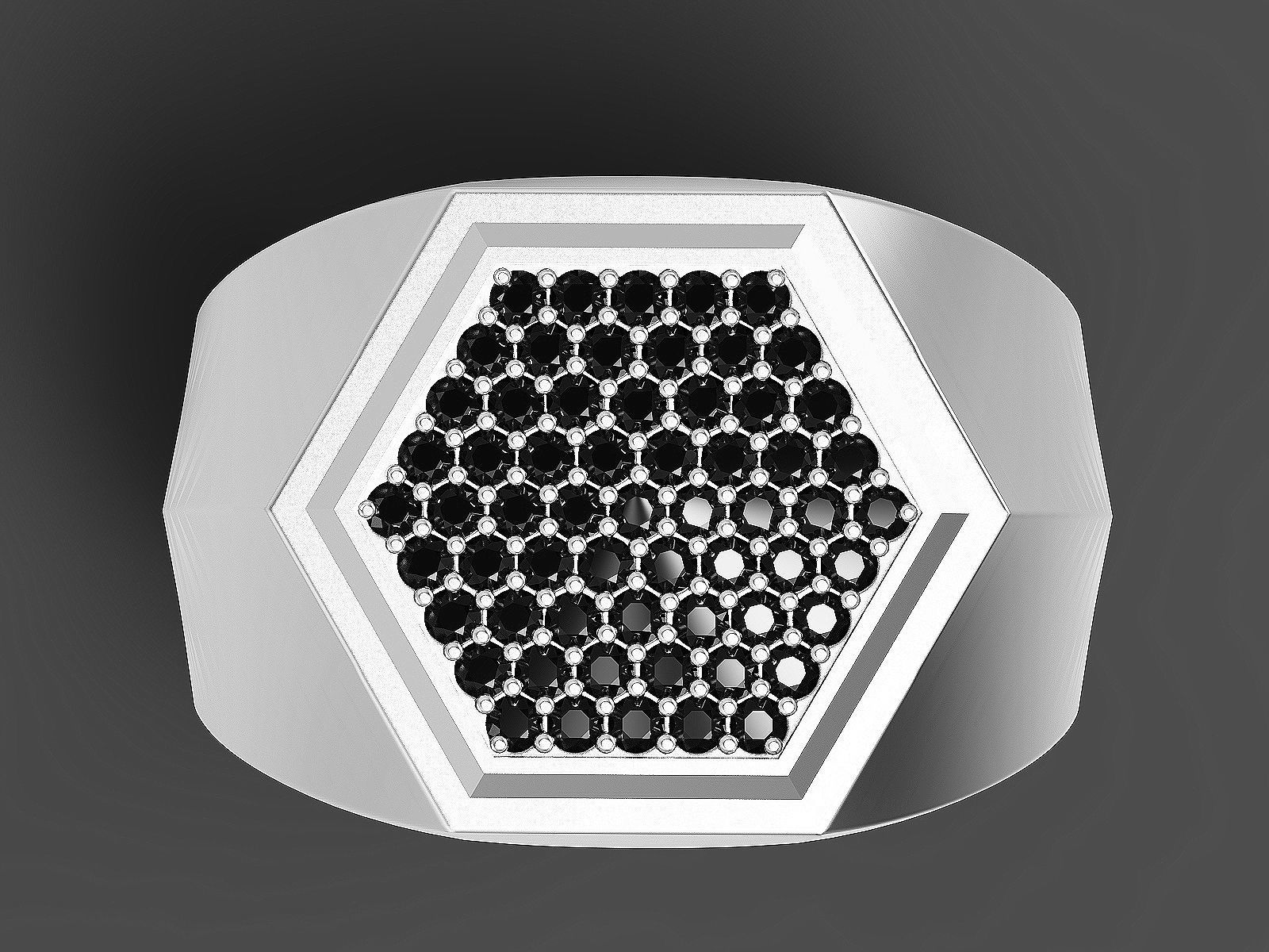 Man ring Silver Gold Print 3D print model_2