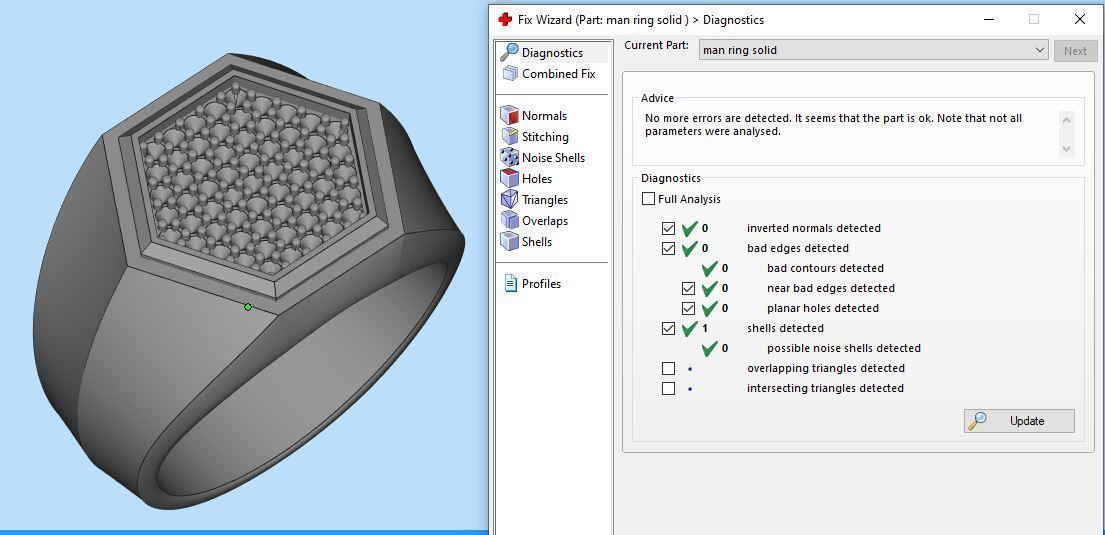 Man ring Silver Gold Print 3D print model_13
