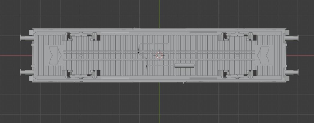 H0 1-87 scale Gbs 258 freight car 3D print model_3