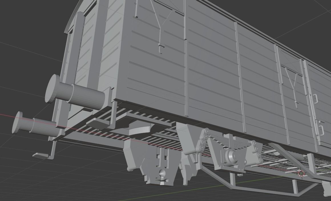 H0 1-87 scale Gbs 258 freight car 3D print model_6