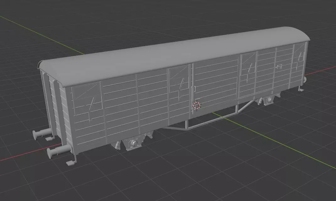 H0 1-87 scale Gbs 258 freight car 3D print model_0