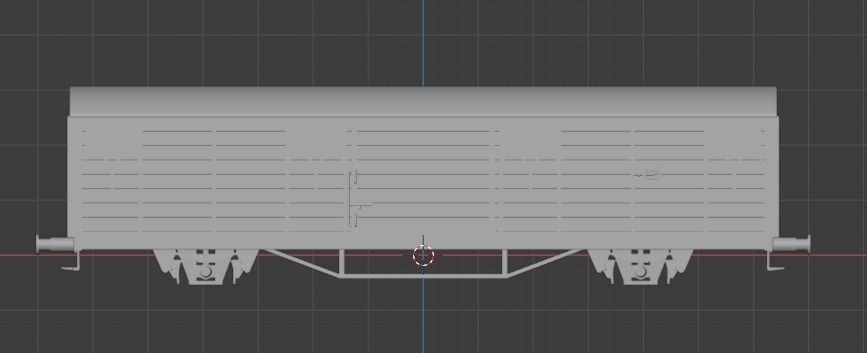 H0 1-87 scale Gbs 258 freight car 3D print model_1
