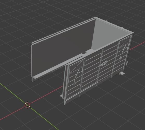 H0 1-87 scale Gbs 258 freight car 3D print model_8