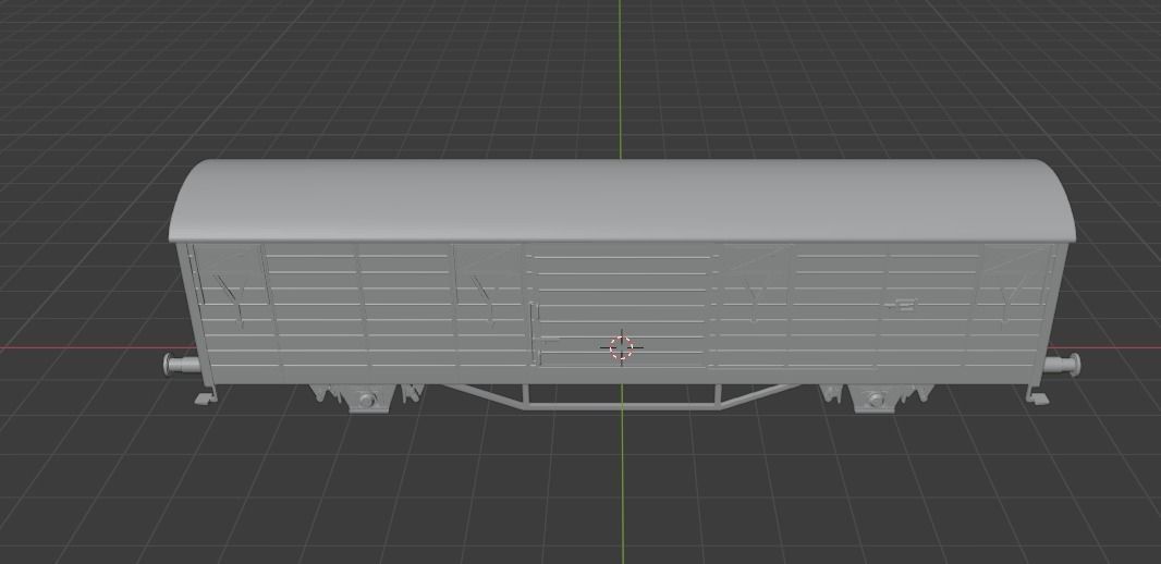 H0 1-87 scale Gbs 258 freight car 3D print model_4