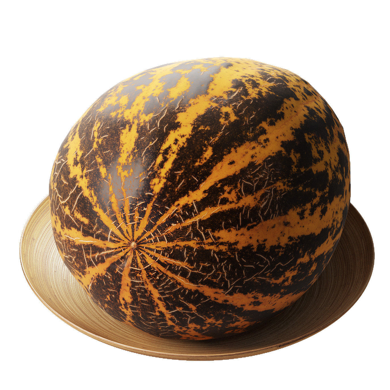 Turkish melon Kirkagach Low-poly 3D model_2