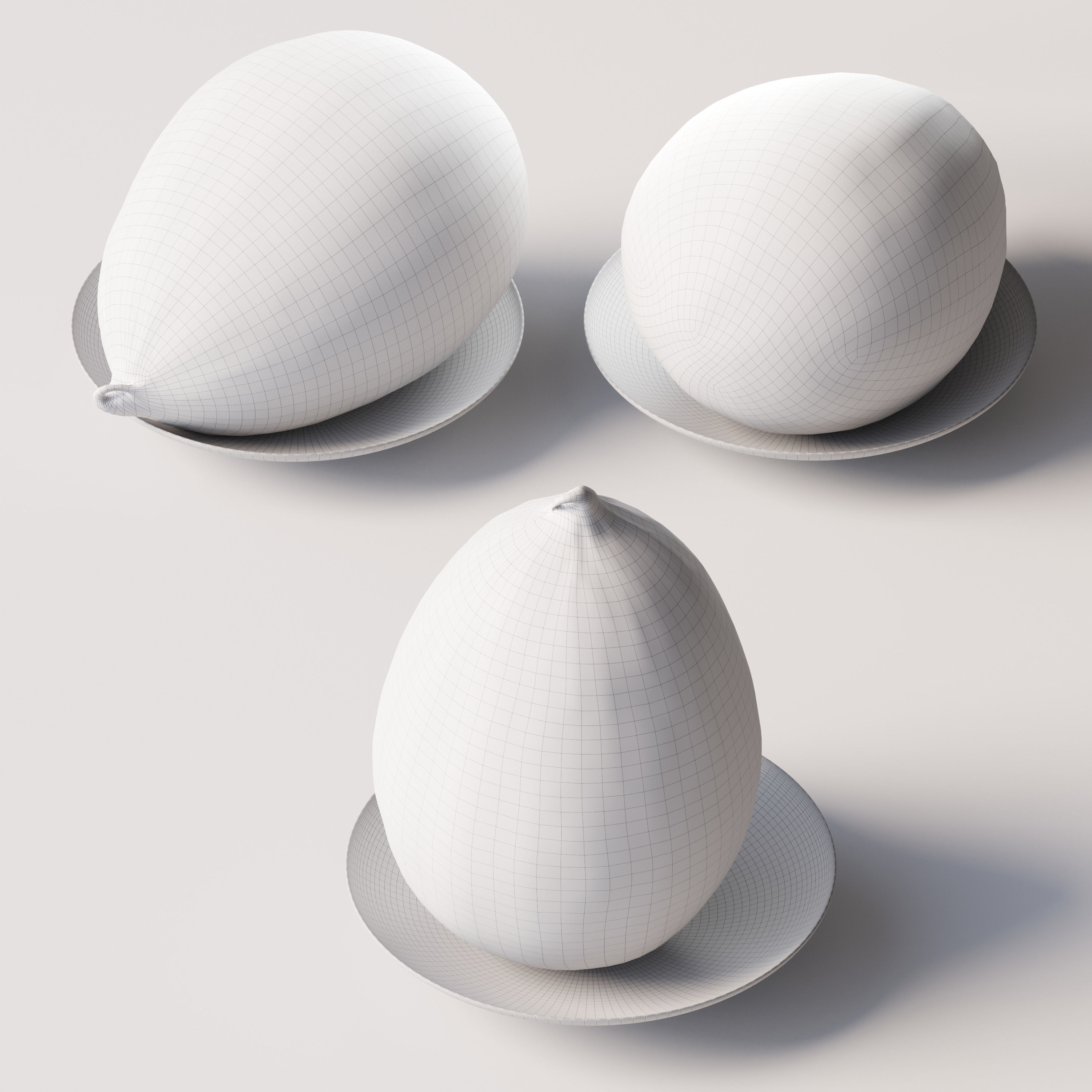 Turkish melon Kirkagach Low-poly 3D model_5