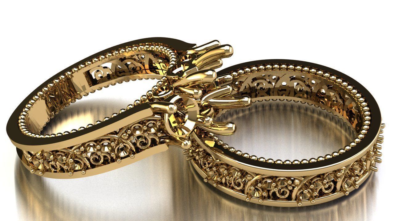 solitaire set ring 02 3D print model_1