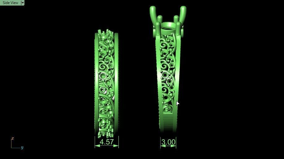 solitaire set ring 02 3D print model_12