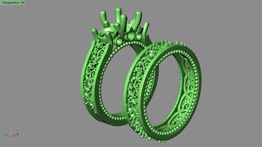 solitaire set ring 02 3D print model_11