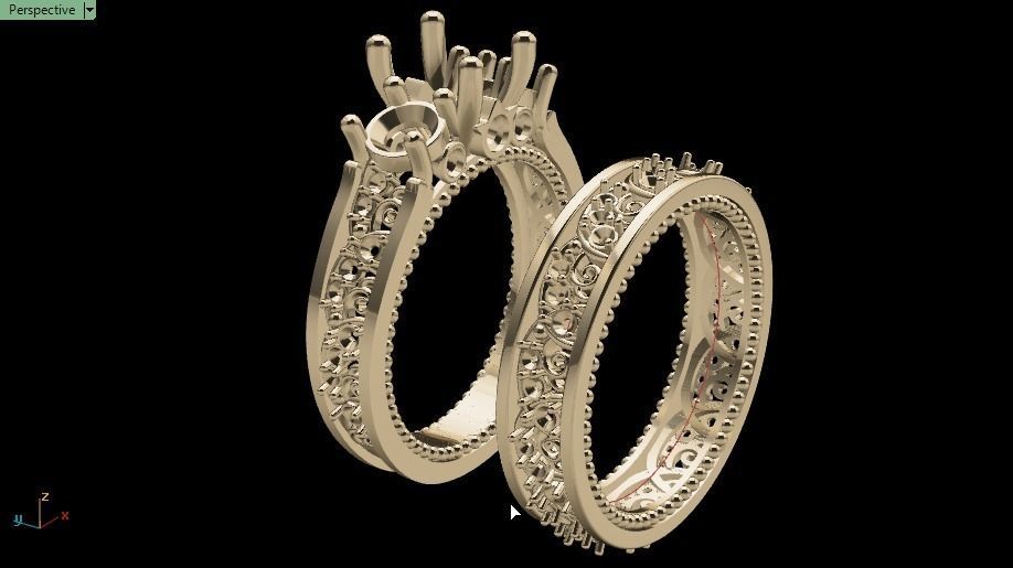 solitaire set ring 02 3D print model_14
