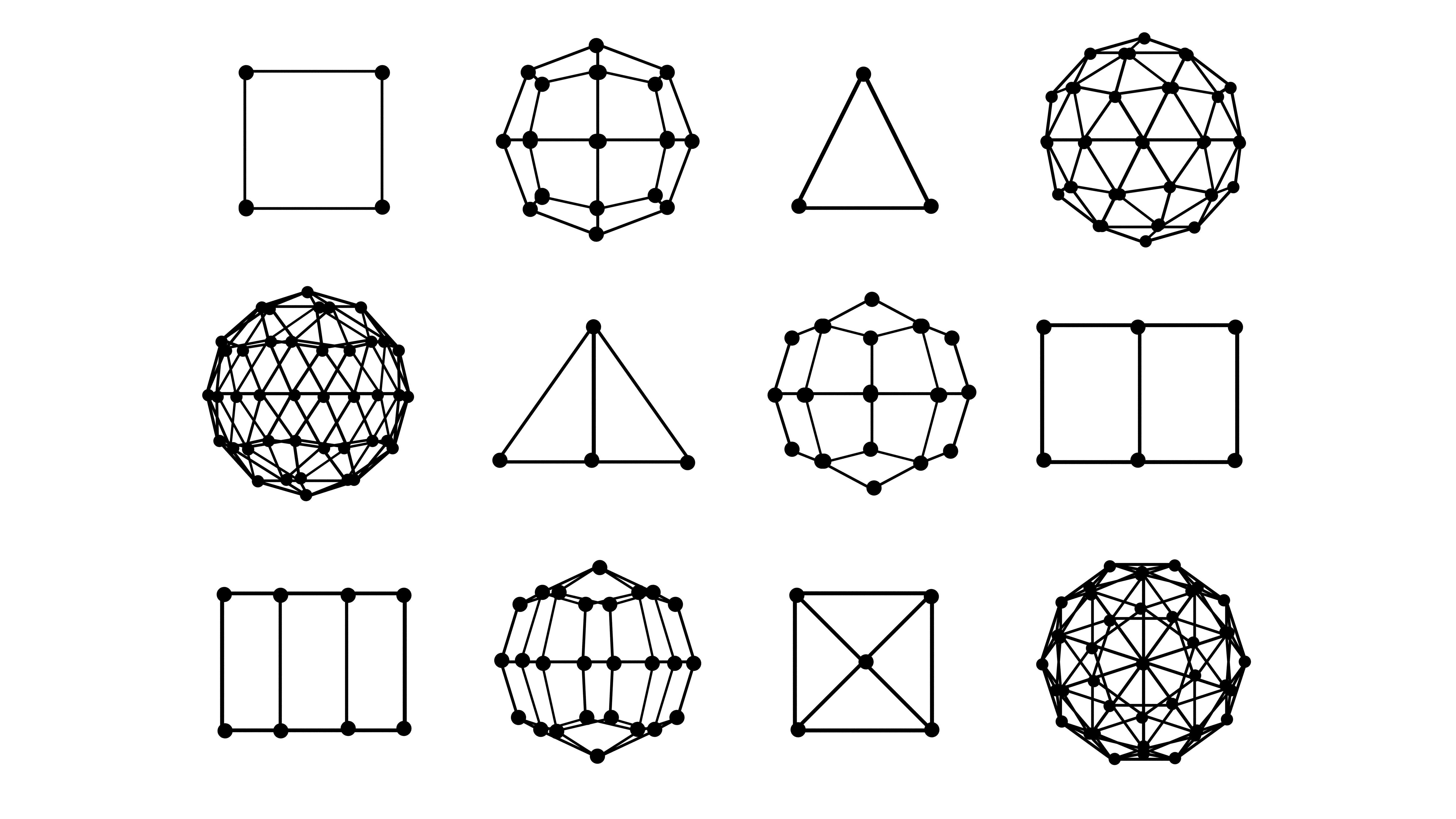 Smart elementar shapes with modern dots set Low-poly 3D model_5