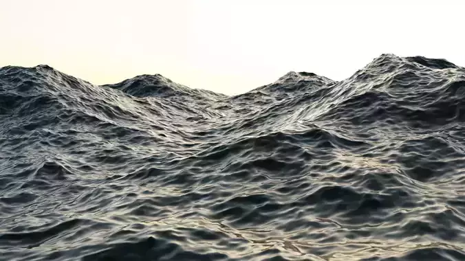 Ocean waves in - waves in - waves in