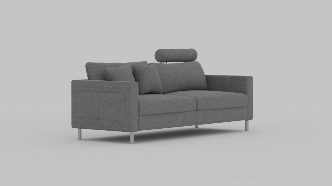 Noobist - Sofa - Acaniton Low-poly 3D model_1