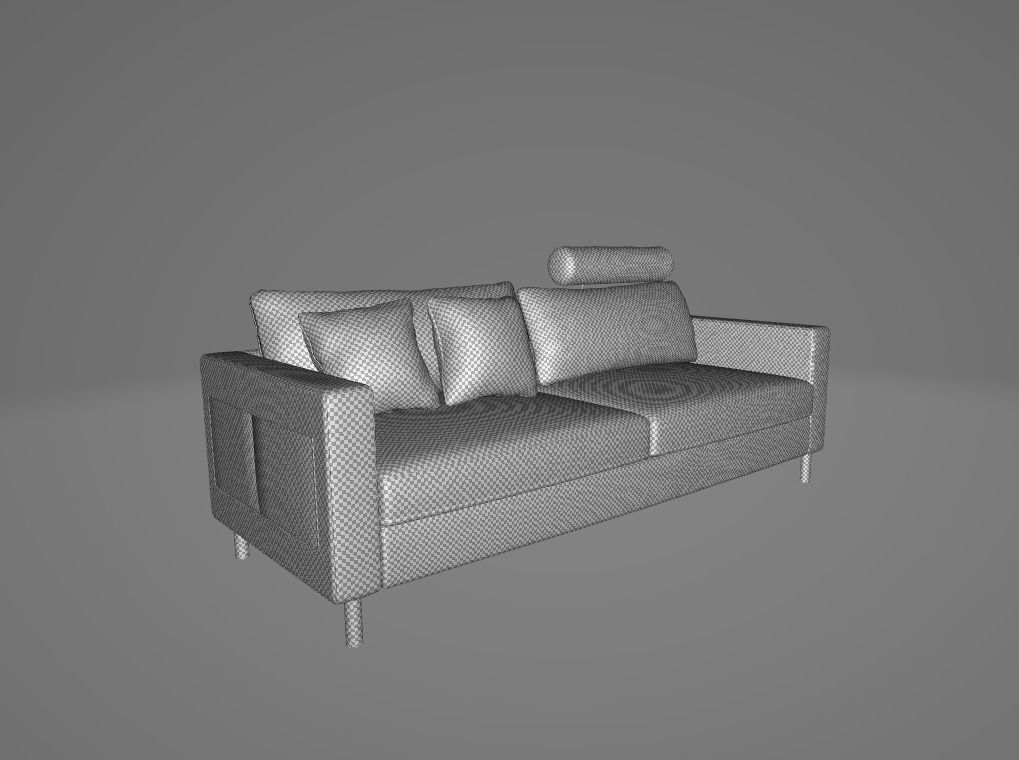 Noobist - Sofa - Acaniton Low-poly 3D model_5