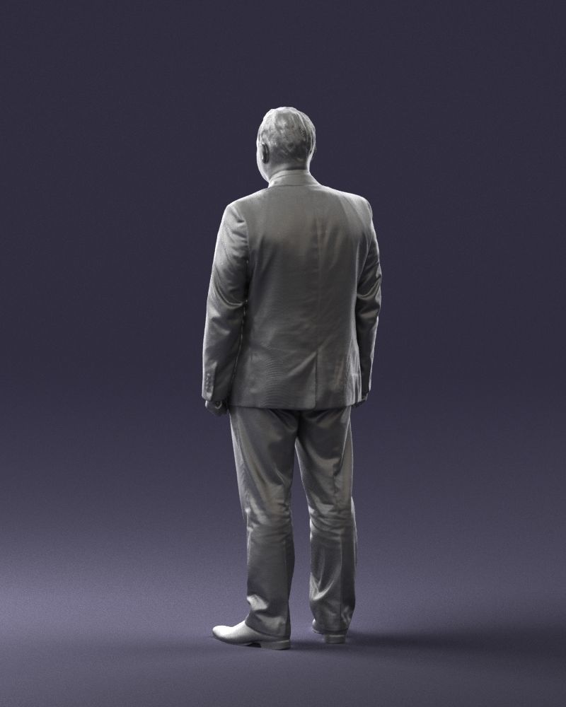 Man in gray jacket 0619 3D model_16