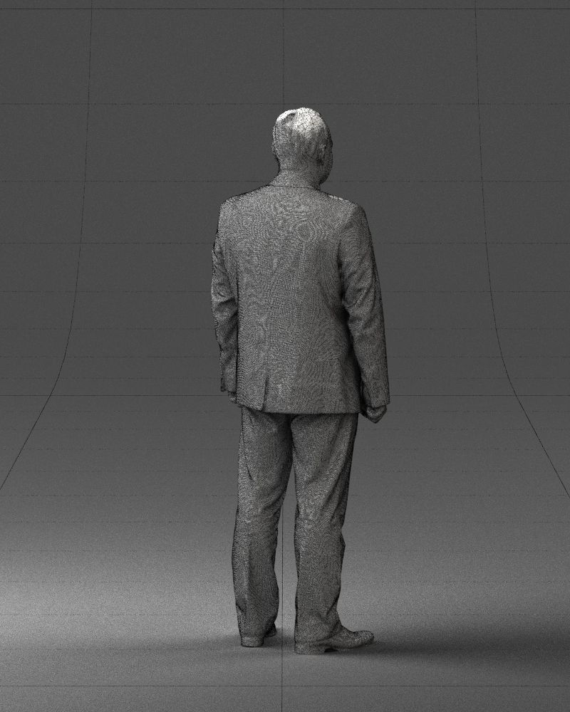 Man in gray jacket 0619 3D model_23