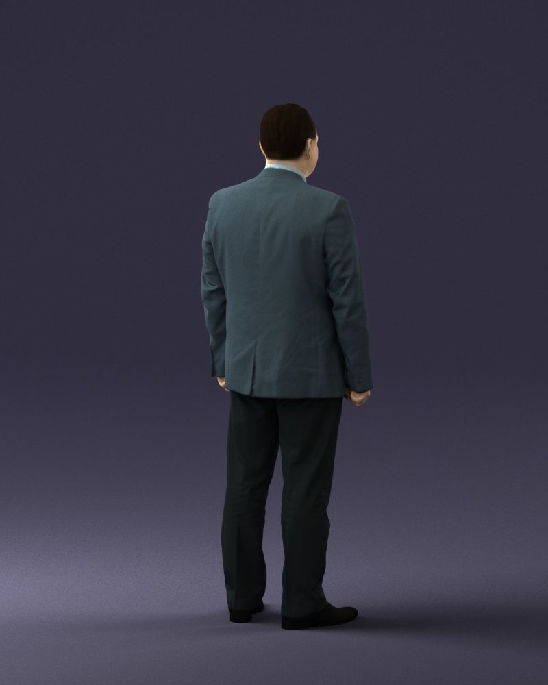 Man in gray jacket 0619 3D model_21