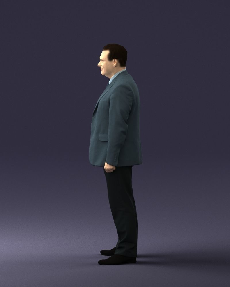 Man in gray jacket 0619 3D model_9