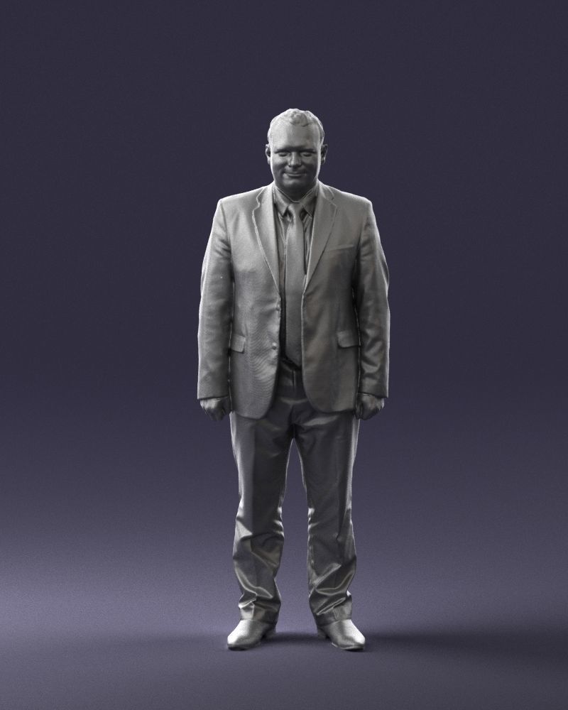 Man in gray jacket 0619 3D model_37