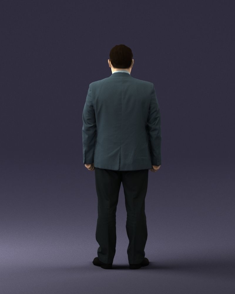 Man in gray jacket 0619 3D model_18