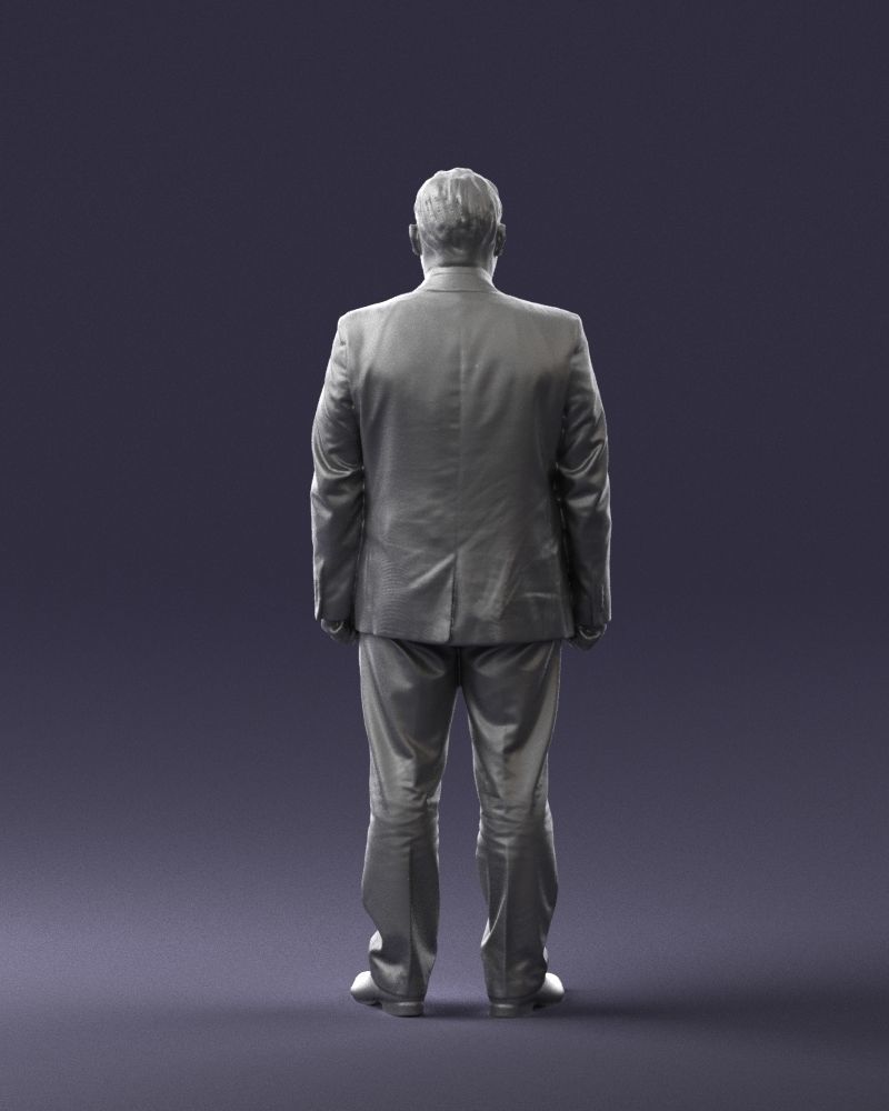 Man in gray jacket 0619 3D model_19